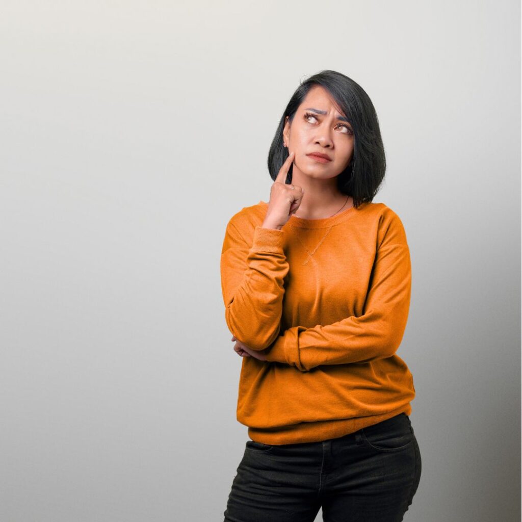 Mujer pensativa
