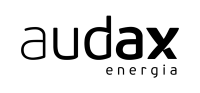 Logo Audax Energia en negro sobre fondo transparente